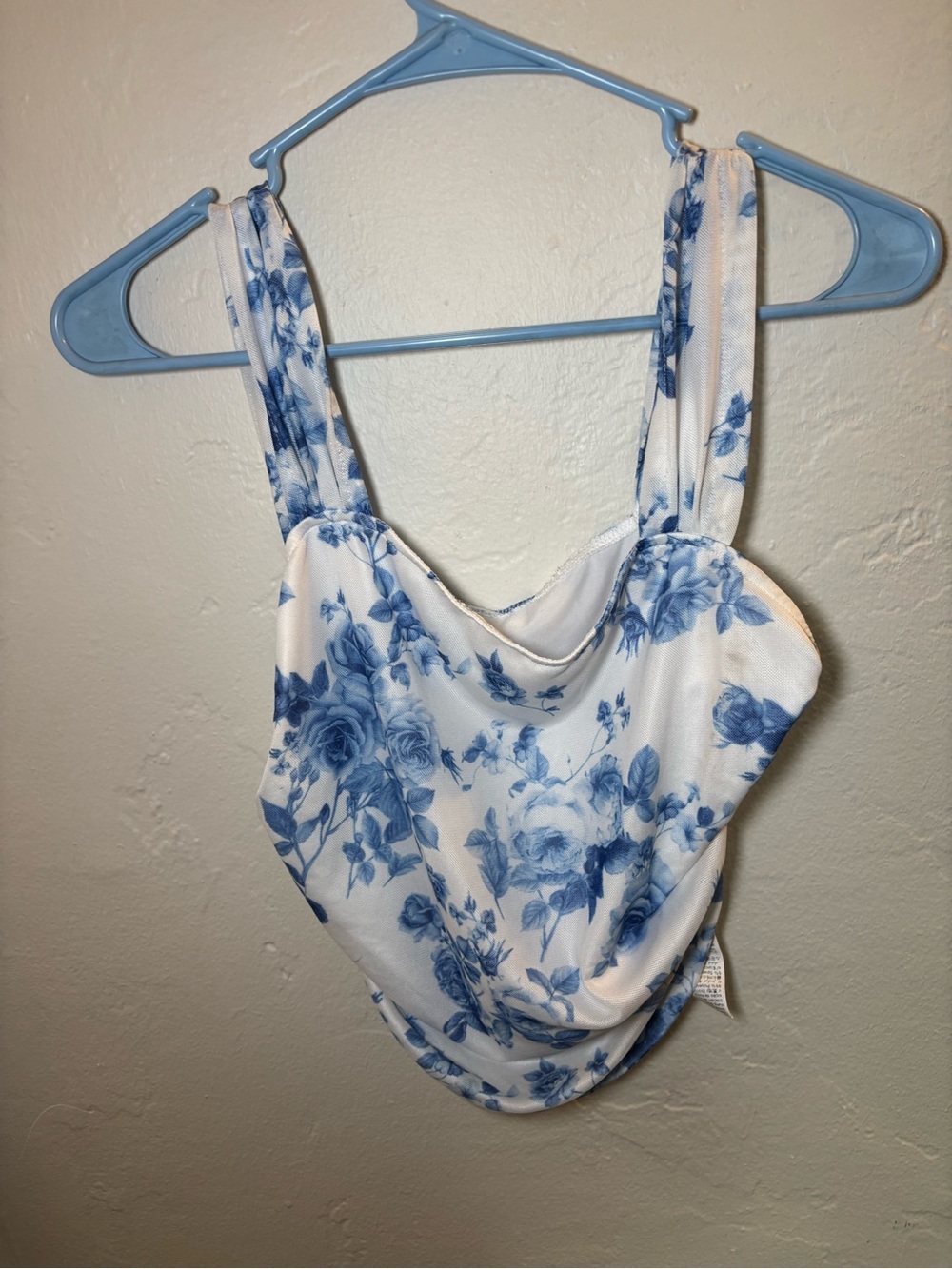 Blue Floral Women’s Tank Top